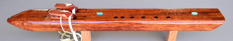 Tiger Maple, Bubinga, Purple Heart Native American  Flute by Laughing Crow