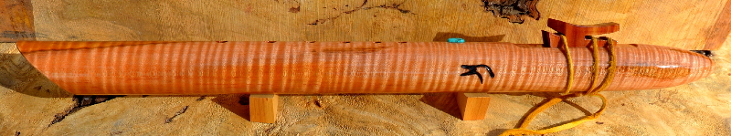 Ambrosia Tiger Maple F#m A=432  Flute by Laughing Crow