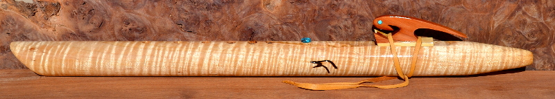 Ambrosia Tiger Maple Flute by Laughing Crow