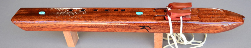 Native American Bubinga Drone  Flute by Laughing Crow
