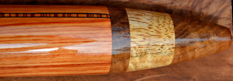 Brazilian Tulip Wood Native American Style Flute by Laughing Crow