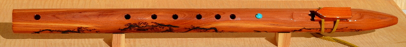 E-minor Western Red Cedar Fractal Flute by Laughing Crow