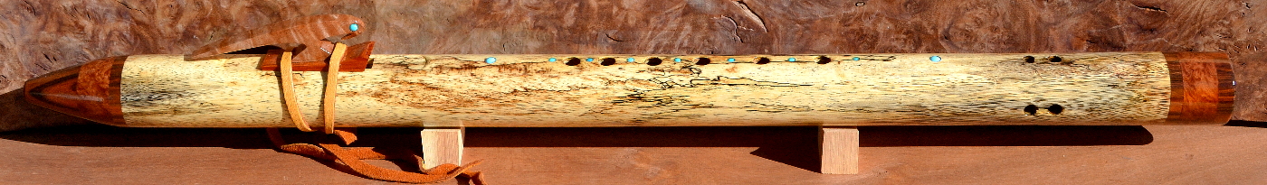 Spalted Tamarind Native American Flute in F-sharp minor