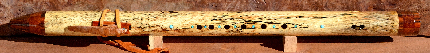 Spalted Tamarind Flute by Laughing Crow